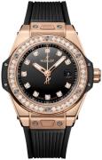 Hublot Damklocka 485.OX.1280.RX.1204 Big Bang 33mm Svart/Gummi Ø33 mm