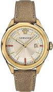 Versace Herrklocka VERA00318 Glaze Guldtonad/Läder Ø44 mm