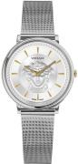 Versace Damklocka VE8102019 V Circle Silverfärgad/Stål Ø38 mm