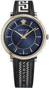 Versace Herrklocka VE5A01821 V Circle Blå/Läder Ø42 mm