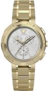 Versace Herrklocka VE2H00621 V Extreme Vit/Gulguldtonat stål Ø46 mm