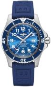 Breitling Herrklocka A17392D81C1S2 Superocean Ii 44 Blå/Gummi Ø44 mm