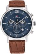 Tommy Hilfiger Herrklocka 1710393 Blå/Läder Ø44 mm