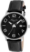 Kenneth Cole Herrklocka IKC8005 Svart/Läder Ø42 mm