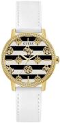 Guess Damklocka GW0398L1 Marina Silverfärgad/Läder Ø38 mm