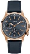 Guess Herrklocka GW0540G2 Spec Blå/Läder Ø44 mm