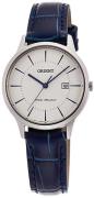 Orient Damklocka RF-QA0006S10B Classic Vit/Läder Ø30 mm