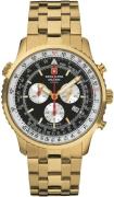 Swiss Alpine Military Herrklocka 7078.9117 Classic Svart/Gulguldtonat