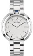 Bulova Damklocka 96L306 Classic Vit/Stål Ø40 mm