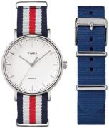 Timex Damklocka TWG019000 Vit/Gummi Ø37 mm