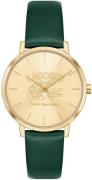 Lacoste Damklocka 2001233 Crocorigin Guldtonad/Läder Ø35 mm