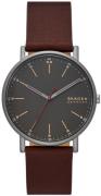 Skagen Herrklocka SKW6860 Signatur Svart/Läder Ø40 mm