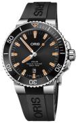 Oris Herrklocka 01 733 7730 4159-07 4 24 64EB Diving Svart/Gummi