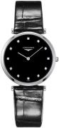 Longines Damklocka L4.709.4.55.2 La Grande Classique De Svart/Läder