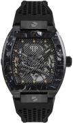 Philipp Plein Herrklocka PWBAA0221 The Skeleton Svart/Gummi Ø44 mm