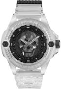 Philipp Plein Herrklocka PWWAA0423 The Skull Svart/Gummi Ø44 mm