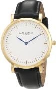 Lars Larsen Damklocka 144GWBLL Josephine Beige/Läder Ø38 mm