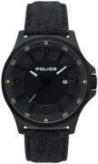 Police Herrklocka PL15384JSB.02 Svart/Läder Ø44 mm