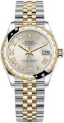 Rolex Damklocka 278343RBR-0004 Datejust 31 Silverfärgad/18 karat