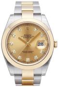 Rolex Herrklocka 126303-0011 Datejust 41 Gulguldstonad/18 karat gult