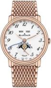 Blancpain Herrklocka 6639A-3631-MMB Villeret Vit/18 karat roséguld