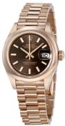 Rolex Damklocka 279165-0007 Lady-Datejust 28 Brun/18 karat roséguld