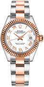 Rolex Damklocka 279171-0022 Lady-Datejust 28 Vit/18 karat roséguld