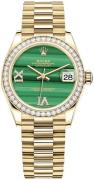 Rolex Damklocka 278288RBR-0004 Datejust 31 Grön/18 karat gult guld