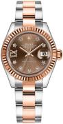 Rolex Damklocka 279171-0004 Lady-Datejust 28 Brun/18 karat roséguld