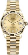 Rolex Damklocka 278278-0009 Datejust 31 Gulguldstonad/18 karat gult