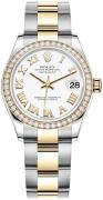 Rolex Damklocka 278383RBR-0001 Datejust 31 Vit/18 karat gult guld