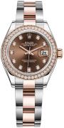 Rolex Damklocka 279381RBR-0012 Lady-Datejust 28 Brun/18 karat