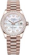 Rolex Damklocka 278285RBR-0005 Datejust 31 Vit/18 karat roséguld