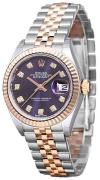 Rolex Damklocka 279171-0015 Lady-Datejust 28 Lila/18 karat roséguld