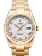 Rolex Herrklocka 118208-0087 Day-Date 36 Vit/18 karat gult guld Ø36