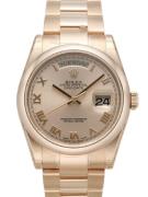 Rolex Herrklocka 118205F-0063 Day-Date 36 Champagnefärgad/18 karat