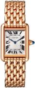 Cartier Damklocka WGTA0023 Tank Louis Silverfärgad/18 karat roséguld