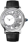 Cartier Herrklocka WHRO0014 Rotonde De Vit/Läder Ø42 mm