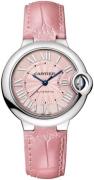 Cartier Damklocka WSBB0031 Ballon Bleu De Rosa/Läder Ø33 mm