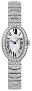 Cartier Damklocka HPI00327 Baignoire Silverfärgad/18 karat vitt guld