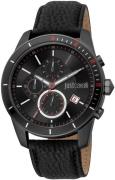 Just Cavalli Herrklocka JC1G166L0035 Sport Svart/Läder Ø44 mm