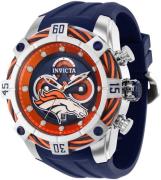 Invicta Herrklocka 35822 Nfl Blå/Gummi Ø52 mm