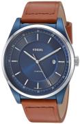 Fossil 99999 Herrklocka FS5422 Blå/Läder Ø44 mm