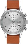 Nixon 99999 Herrklocka A11632853-00 Silverfärgad/Läder Ø41 mm