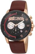 Just Cavalli 99999 Herrklocka JC1G063L0245 Svart/Läder Ø44 mm