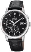 Festina Multifunction Herrklocka F20280-4 Svart/Läder Ø42 mm