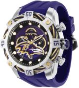 Invicta Nfl Herrklocka 35815 Lila/Gummi Ø52 mm