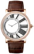 Cartier Rotonde De Cartier Herrklocka HPI00635 Vit/Läder Ø42 mm