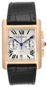 Cartier Tank Mc Herrklocka W5330005 Silverfärgad/Läder