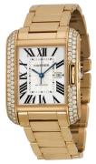 Cartier Tank Anglaise Damklocka WT100003 Silverfärgad/18 karat